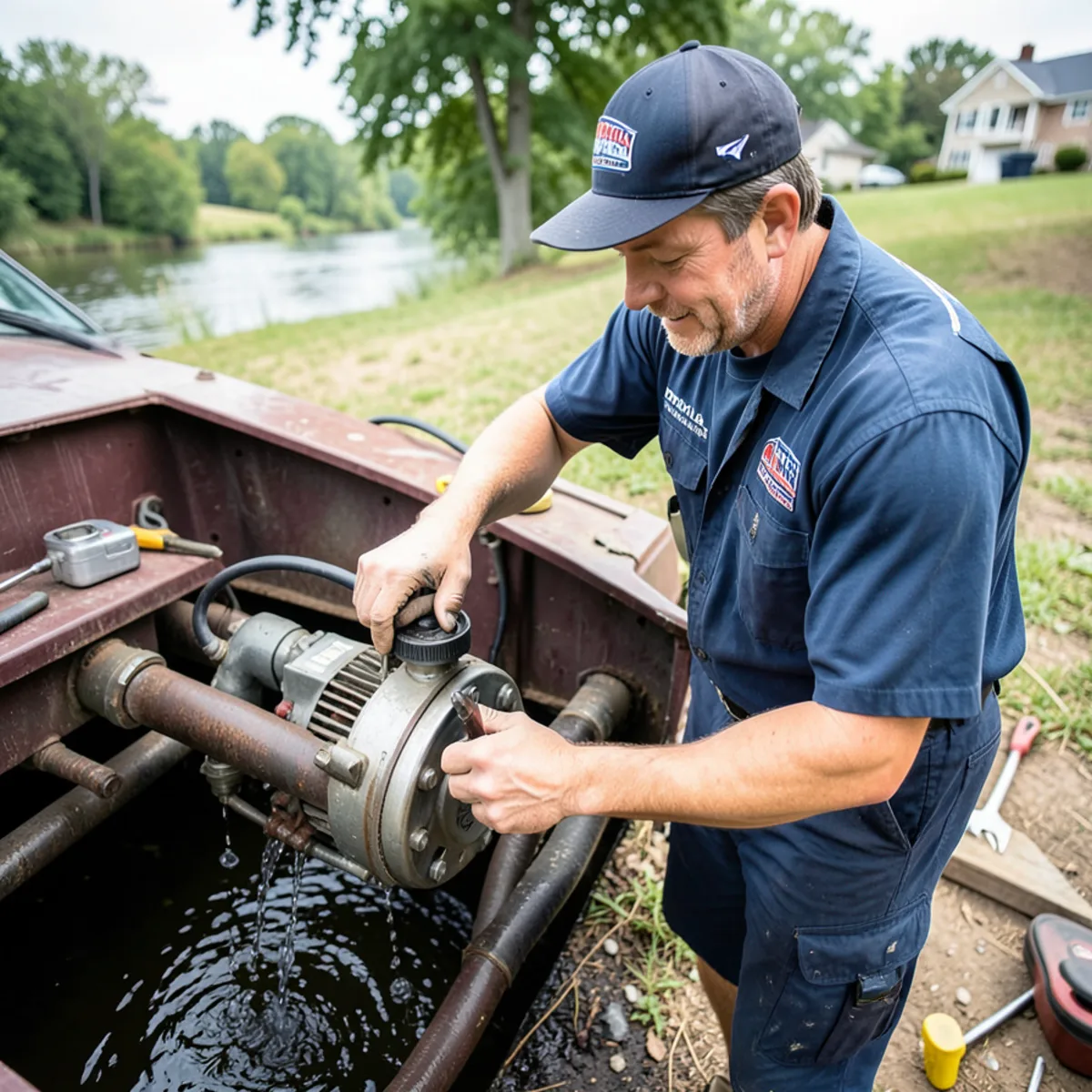 Des Plaines home near riverfront experiencing basement drain sluggishness