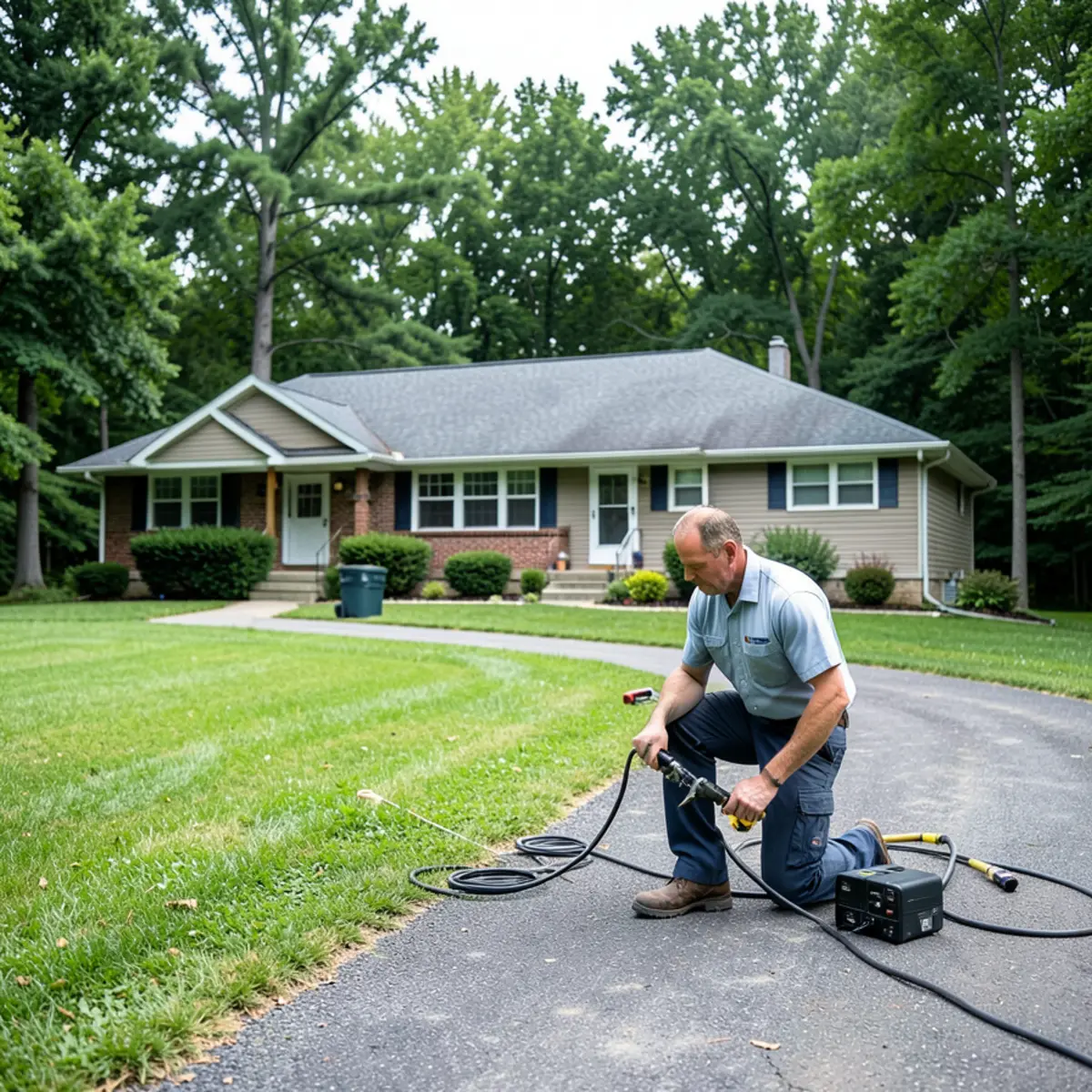 Drain cleaning and sewer rodding in Northbrook IL suburban home